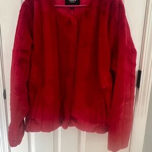 Torrid Vibrant Red Teddy Jacket